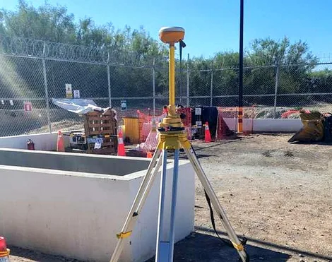 Levantamiento topográfico en un área de operación