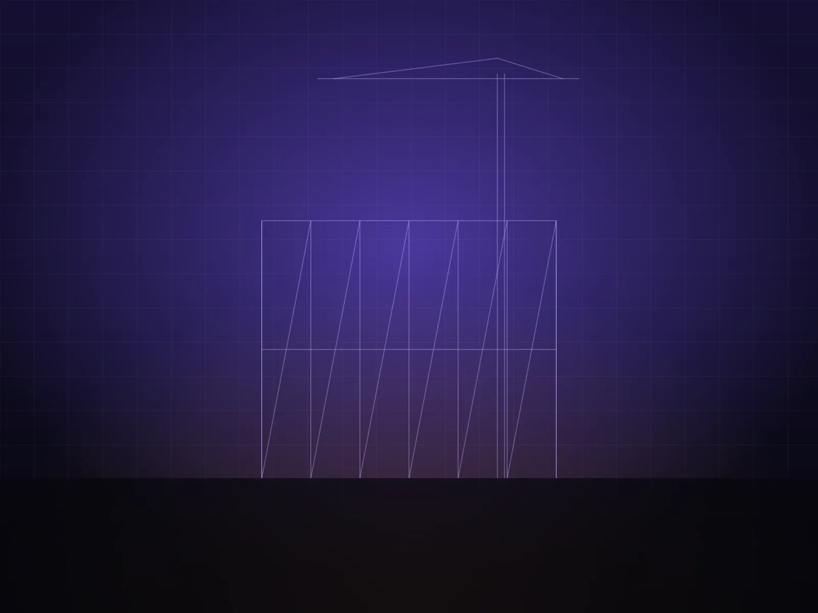 Tablero de avance de proyecto frente a una obra